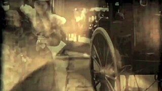 Vintage Dark Lantern London Interracial Taboo Encounter with Hairy British Action