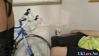 brit in stockings gets facial 😏