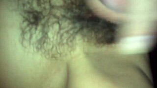 Shooting Another Load on Her Hairy Pussy Feels So Good in High Definition