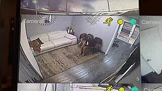 big tit milf masturbates at work