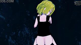 Anna exorcises you with her wet vagina in Shaman King