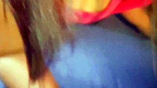 The latina stepmother with big ass bends over and rides her stepson