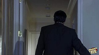 brunette babe in retro lingerie and heels recovers