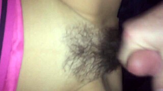 Shooting Another Load on Her Hairy Pussy Feels So Good in High Definition