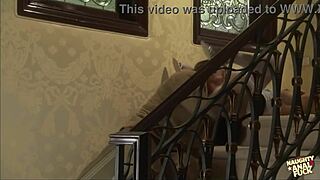 brunette babe in retro lingerie and heels recovers