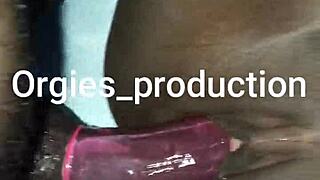 Home made fuck with my wet wife doggystyle on big black cock