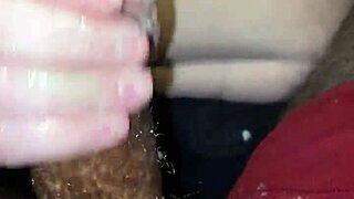 My husband came home and came on my big tits.