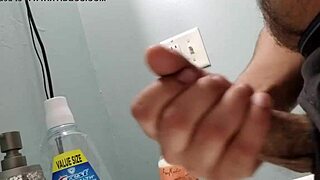 he was jerking off with intense focus until the cumshot.