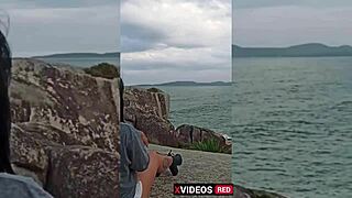 Hot Instagram Girl Touches Dildo While Fucking In Public. What A Close-Up View!