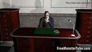 Hot 3d Blonde Babe Getting Fucked Hard By The