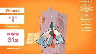 In Odymos LGBT Hentai Game Ep 7, sexy characters explore consent in masturbation scenes