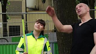 French Star Luna Rival, A Cute Brunette Babe, Sweeps The Streets Of Europe
