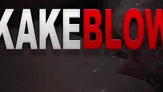 skank casually gets gangbanged, sucking cocks and taking facials