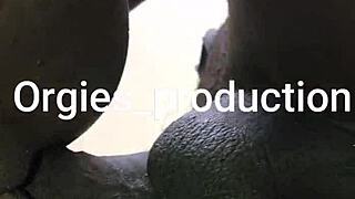 Home made fuck with my wet wife doggystyle on big black cock