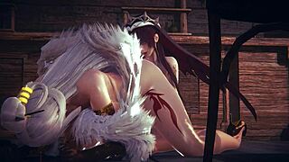 Ningguang's Futanari Sex With Rosaria!