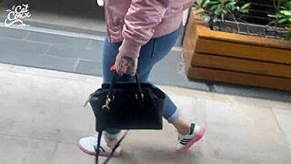 Remote Controlled Toy In Pussy At Mall