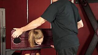Hot Teen Molly Manson Gets Spanked And Deepthroats Big Cock In Garage