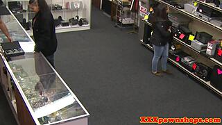 Caught this spex pawnshop thief getting facialized on cam