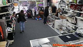 Caught this spex pawnshop thief getting facialized on cam