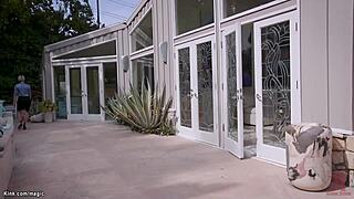 Hey, are you watching this milf see her stepdaughter in interracial double penetration?