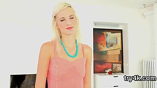 Natural sweetie blows cock in pov deepthroat then gets narrow pussy fucked