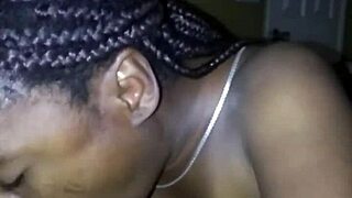 Petite black woman unfaithful with a big black cock