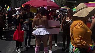 i give kisses in cdmx with miniskirt on lgbt march day, want a blowjob next?