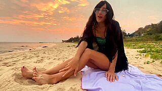 Sexy Beauty Girl Enjoys Beach Vibes and Pure Joy