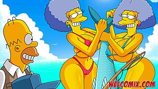 best simptoons sex moments in part 5 with wild simpsons cartoon scenes