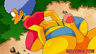 best simptoons sex moments in part 5 with wild simpsons cartoon scenes
