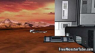 3d blonde babe eaten out before sucking