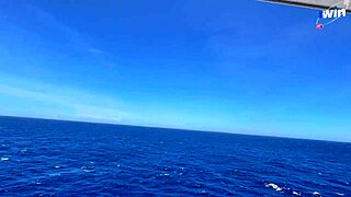 at the end of the year on cruise, we fucked on the cabin balcony