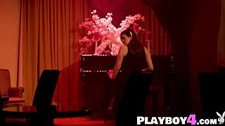 Maitland Ward Posing Striptease