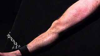 Bound college athlete gets whipped and toys inserted