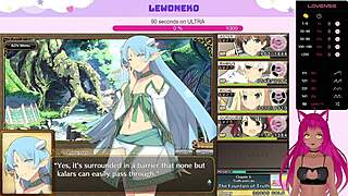 Vtuber Lewdneko Plays Evenicle Part 12 In Her Cute Outfit.