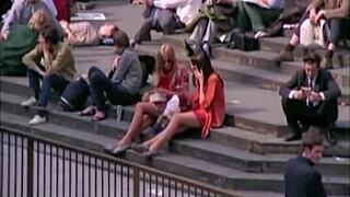 vintage sailor sharing girlfriend with shipmates in hot 4some