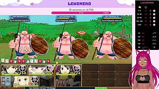 Vtuber Lewdneko Plays Evenicle Part 12 In Her Cute Outfit.