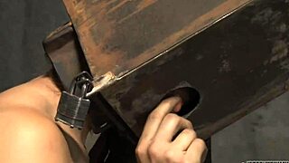 Detailed harsh whipping session on the pleasing hotty in the scene.