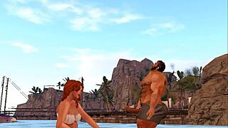 Hunky Cam Heyward And Lucky Beach Goer