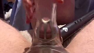 my caged cock gets teased and denied in fleshlight sleeve