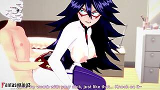 Kayama Nemuri gives a boobjob and gets fucked in Boku no Hero! 😏