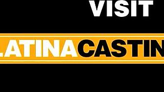 Colombian hot model lets tight pussy crush audition cock in rough casting.