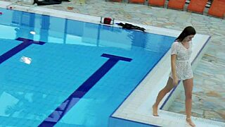 white dressed tight hairy babe katy soroka underwater