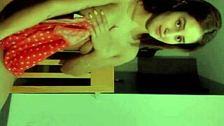 Cute Teen 18+ In Bold Striptease, Undressing Slowly, Getting Nude, Clothes Ripped.