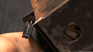 Detailed harsh whipping session on the pleasing hotty in the scene.