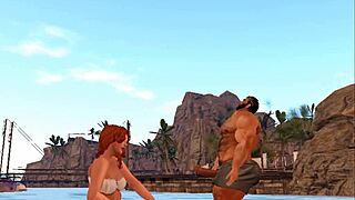 Hunky Cam Heyward And Lucky Beach Goer