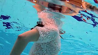 white dressed tight hairy babe katy soroka underwater