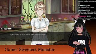 Vtuber Lewdneko Plays Sweetest Monster Part 2