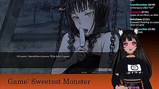 Vtuber Lewdneko Plays Sweetest Monster Part 2