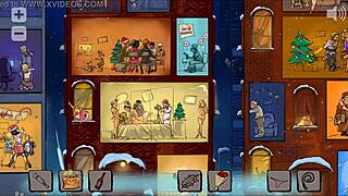 christmas eve in metropolis xmas hentai pornplay santa got stuck while delivering dildo toys